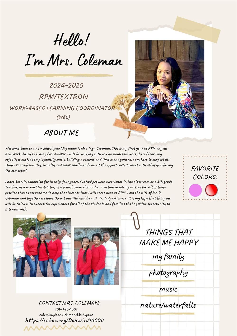 Meet Mrs. Coleman